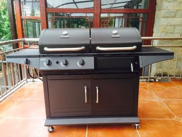 Stainless Steel Garden Patio Outdoor Trolley Charcoal BBQ Barbecue Grill/Outdoor Cooking Commercial Charcoal BBQ Grill